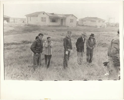 Car accident—U.S. 66 between Winslow and Flagstaff, Arizona by Robert Frank, photograph, 1955