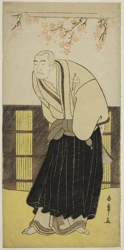 The Actor Otani Hiroji III as the Monk Izayoibo in the Play Keisei Katabira ga Tsuji, Performed at the Ichimura Theater in the Seventh Month, 1783 by Katsukawa Shunsho (勝川 春章), print, 1778-1788