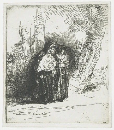 The Spanish Gypsy Preciosa by Rembrandt van Rijn, print, 1642
