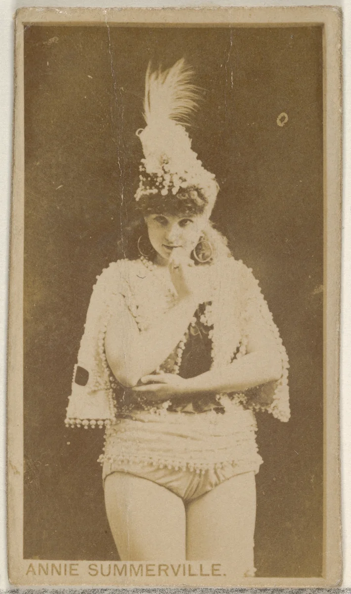 Annie Summerville, from the Actors and Actresses series (N45, Type 8) for Virginia Brights Cigarettes by Allen & Ginter, photograph, 1885-1891