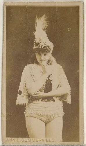 Annie Summerville, from the Actors and Actresses series (N45, Type 8) for Virginia Brights Cigarettes by Allen & Ginter, photograph, 1885-1891