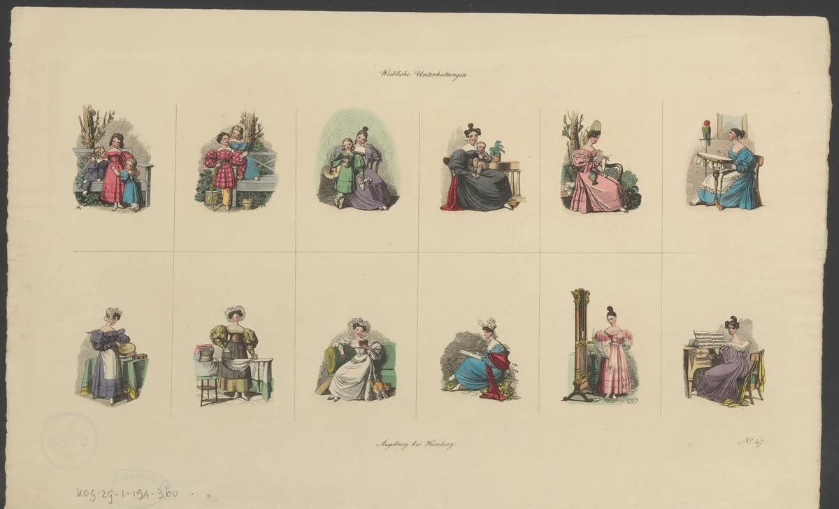 Vermaak voor vrouwen by anonymous, print, 1801-1850