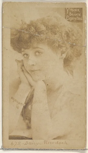 Card 675, Daisy Murdoch, from the Actors and Actresses series (N45, Type 2) for Virginia Brights Cigarettes by Allen & Ginter, photograph, 1885-1891