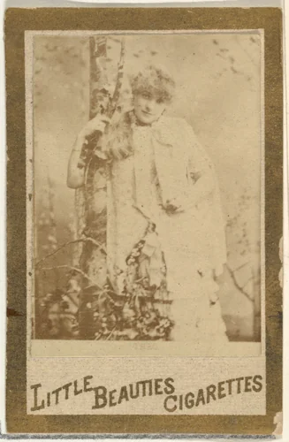 From the Actresses and Celebrities series (N60, Type 1) promoting Little Beauties Cigarettes for Allen & Ginter brand tobacco products by Allen & Ginter, photograph, 1887