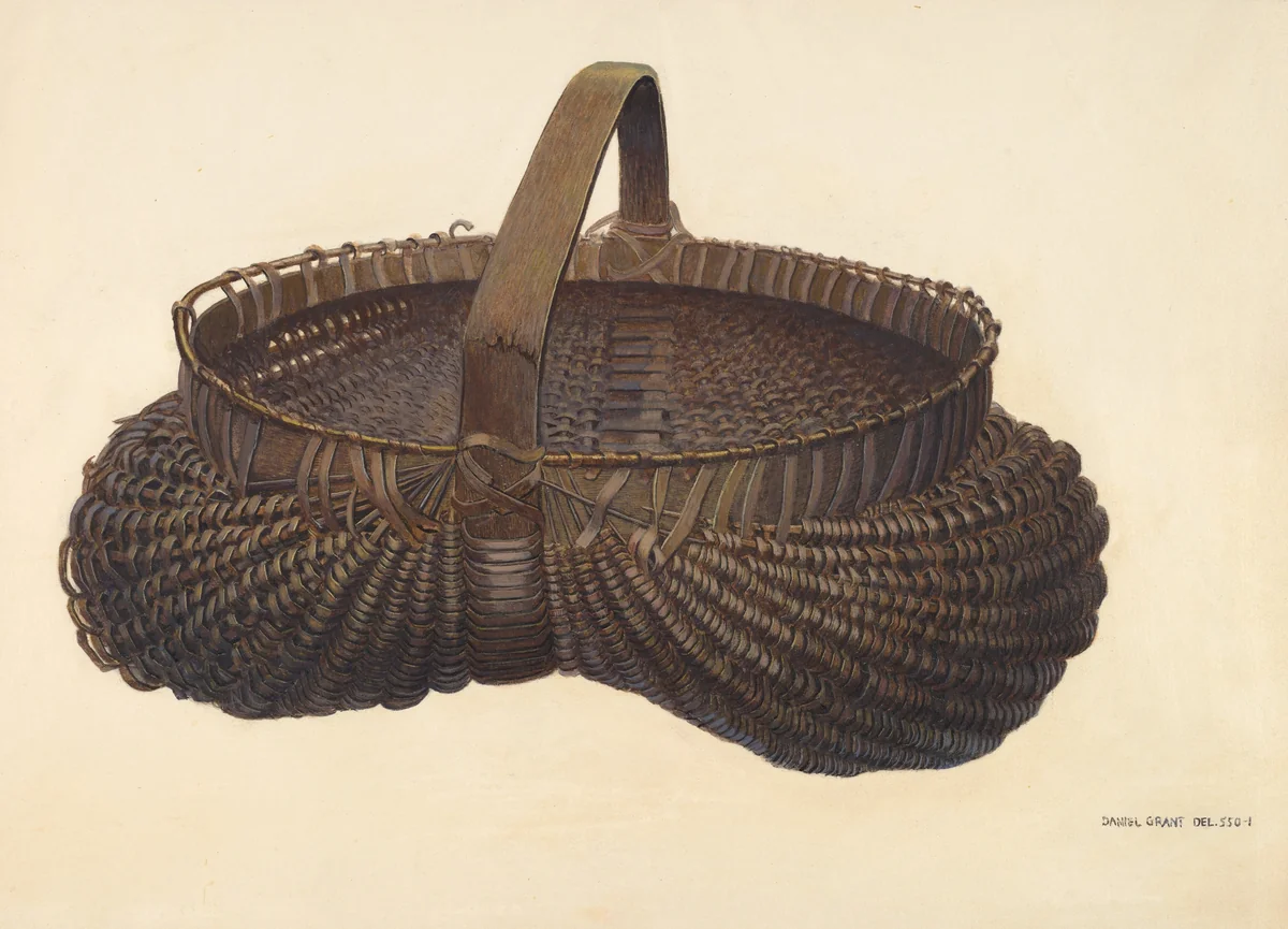 Market Basket by D.J. Grant, index of american design, 1940