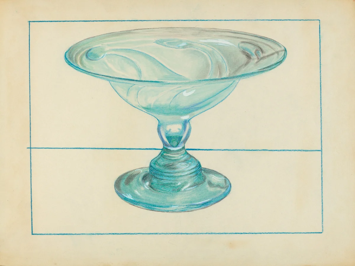 Compote by Van Silvay, index of american design, 1935-1942