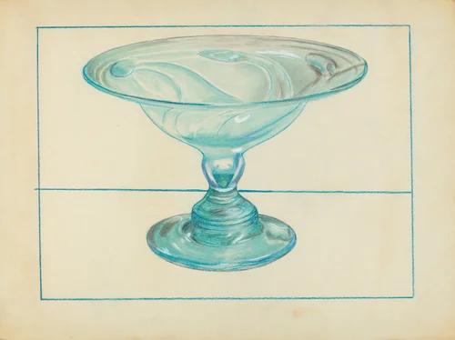 Compote by Van Silvay, index of american design, 1935-1942