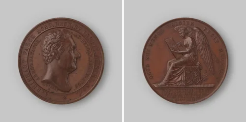 Op het overlijden van Anton Reinhart Falck by Jacob Wiener, metalwork, 1843