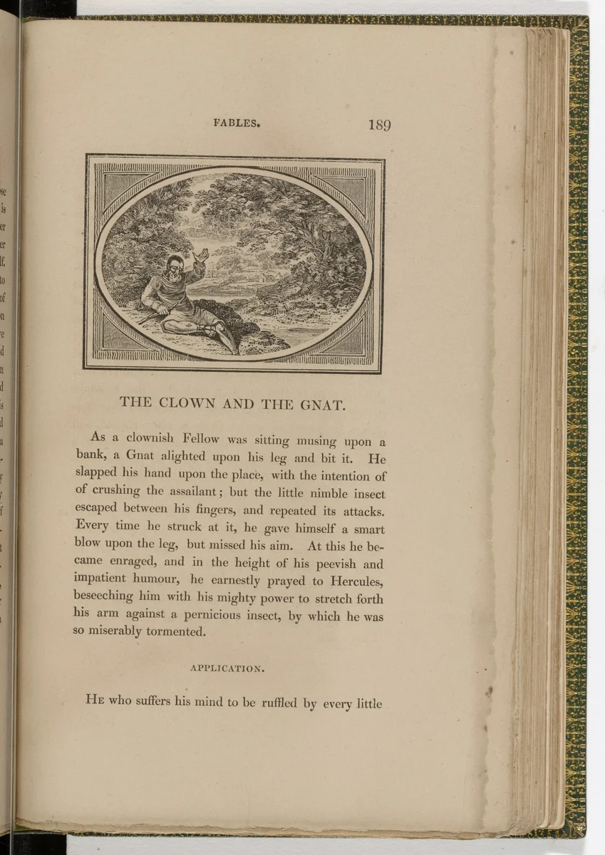 Headpiece (page 189) from The Fables of Aesop by Thomas Bewick, illustrated book, 1818