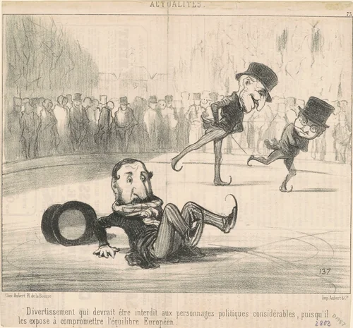 Divertissement qui devrait être interdit ... by Honoré Daumier, print, 1850
