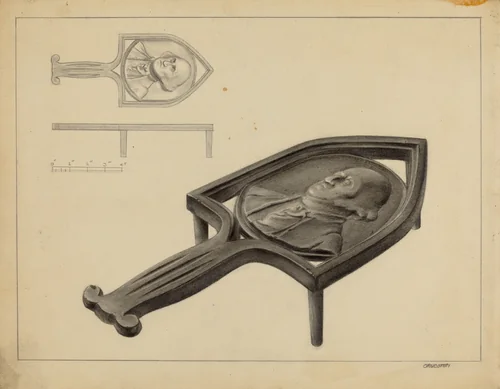 George Washington Flat Iron Stand by Milton Grubstein, index of american design, 1936