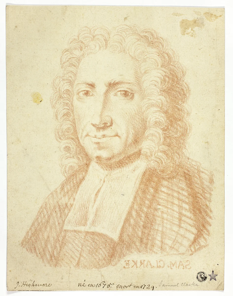 Samuel Clarke by Joseph Highmore, drawing, 1700-1799