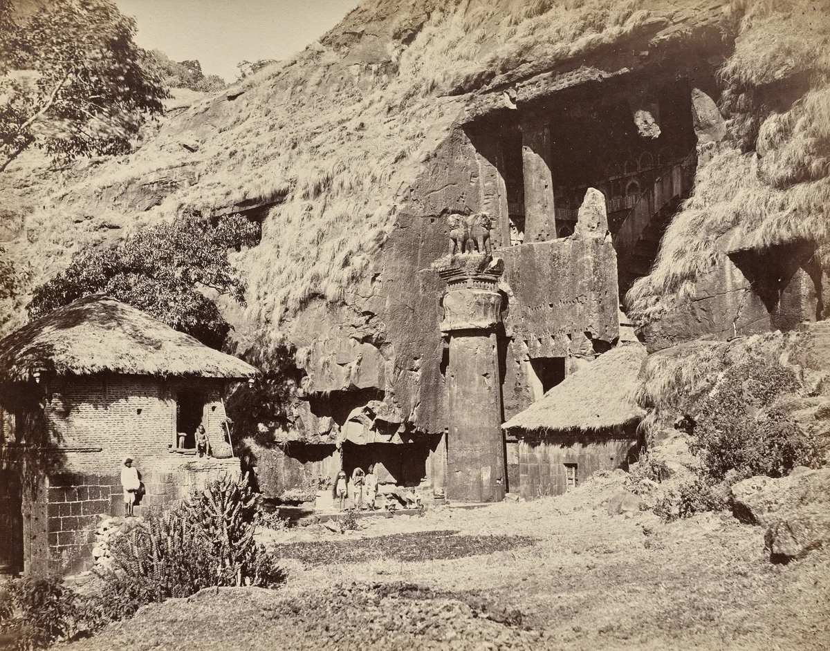 Caves of Karlie: No. 1, The Approach by William Johnson, photograph, 1855-1862