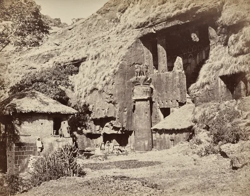 Caves of Karlie: No. 1, The Approach by William Johnson, photograph, 1855-1862