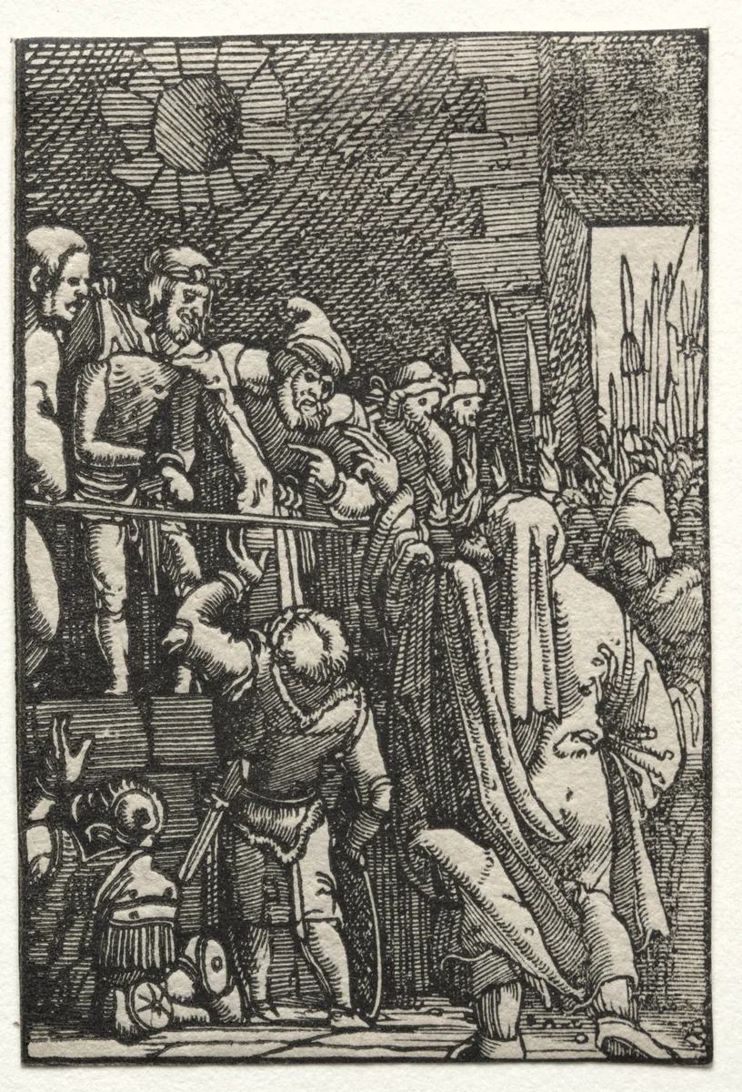 The Fall and Redemption of Man: Ecce Homo by Albrecht Altdorfer, print, 1510-1520