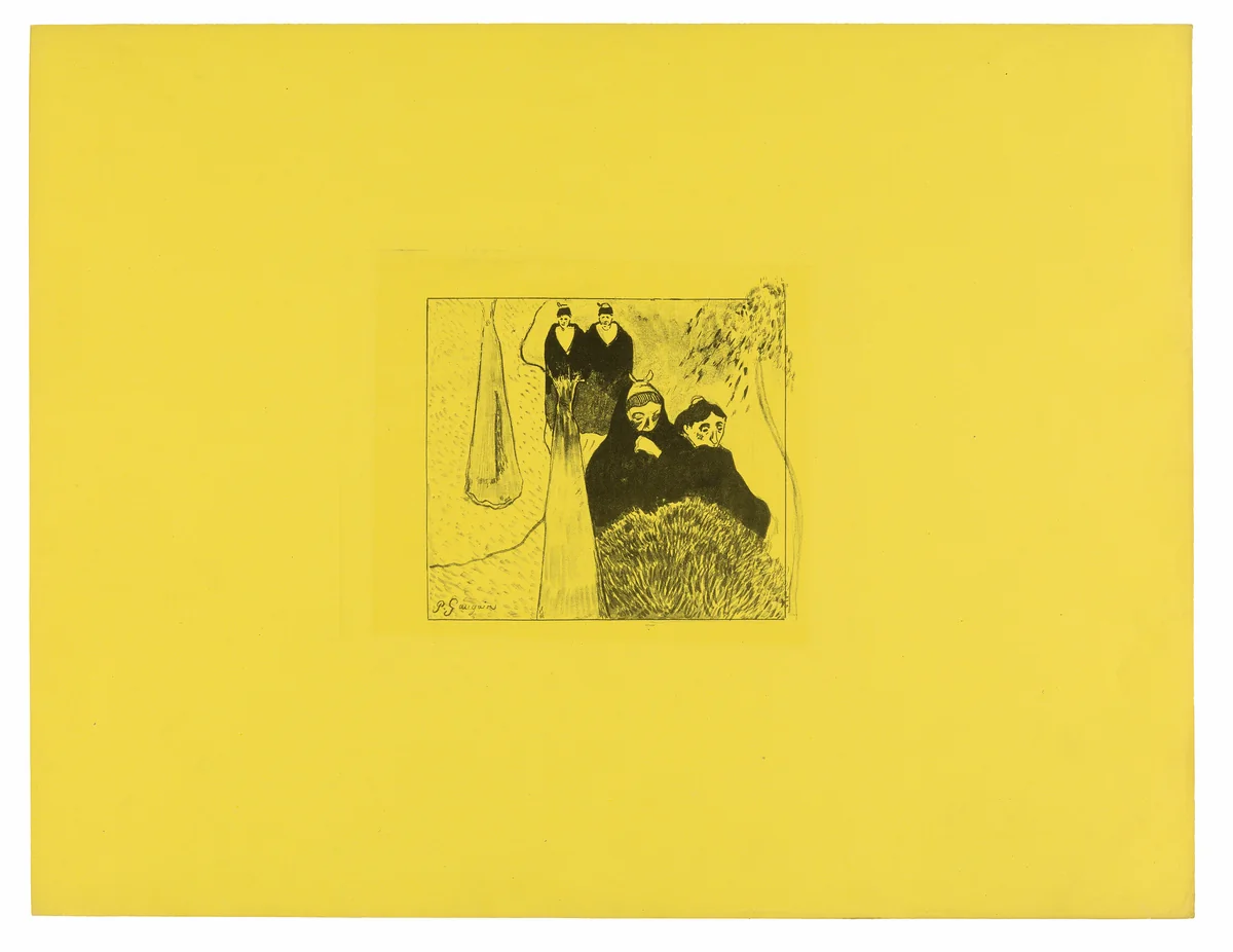 Old Women of Arles, from the Volpini Suite by Paul Gauguin, print, 1889