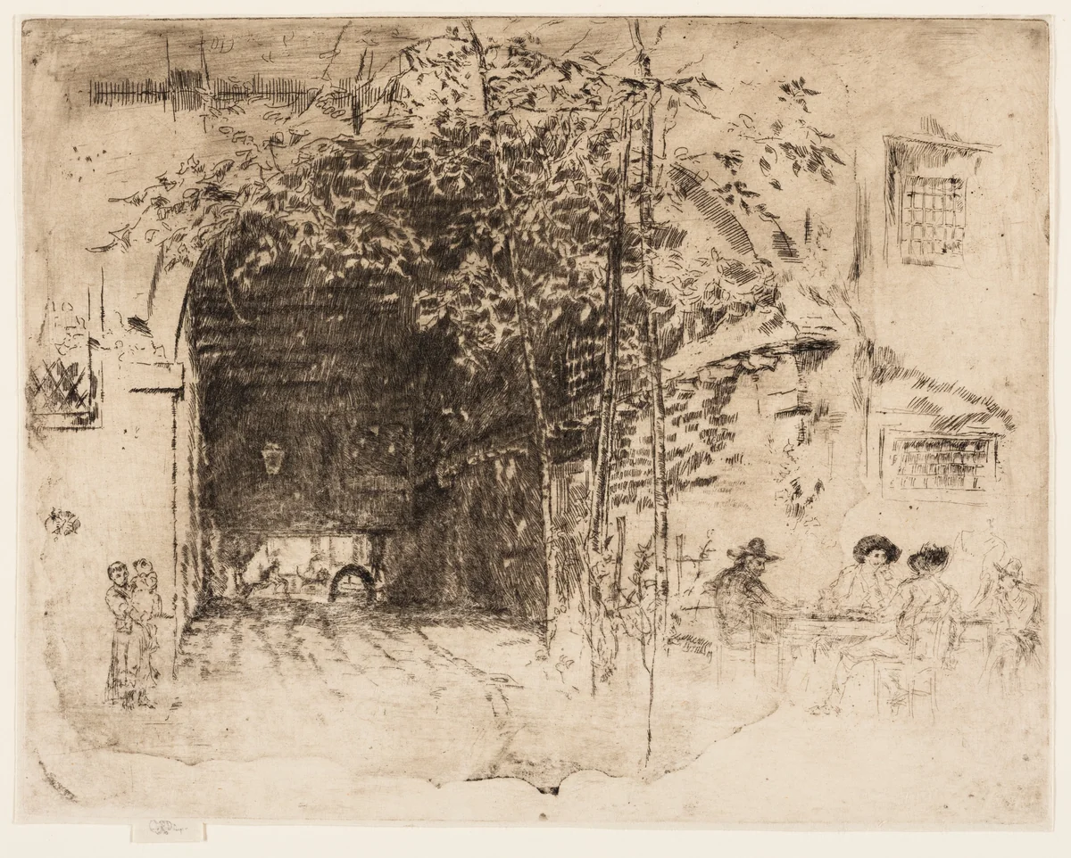 The Traghetto, No. 2 by James McNeill Whistler, print, 1880