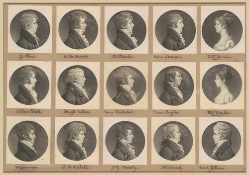 Saint-Mémin Collection of Portraits, Group 42 by Charles B. J. Févret de Saint-Mémin, volume, 1808