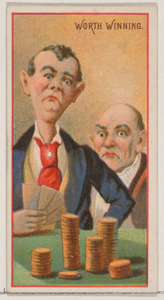 Worth Winning, from the Jokes series (N87) for Duke brand cigarettes by W. Duke, Sons & Co., print, 1890