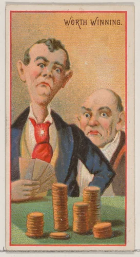 Worth Winning, from the Jokes series (N87) for Duke brand cigarettes by W. Duke, Sons & Co., print, 1890