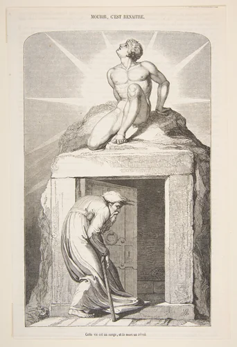 Mourir C'est Renaitre (Death and Immortality) by William Blake, print, 1800-1850