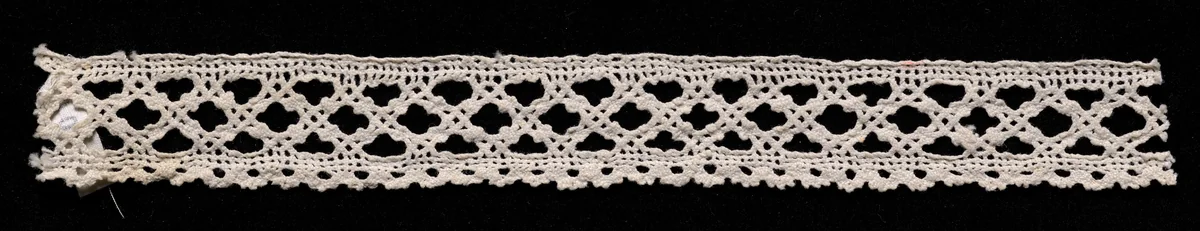 Bobbin Lace Insertion with Edging by Unknown, textile, 1540-1560