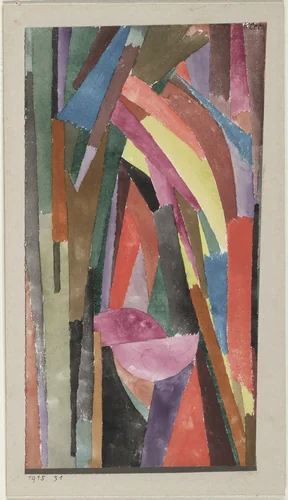 Laughing Gothic (Lachende Gotik) by Paul Klee, drawing, 1915