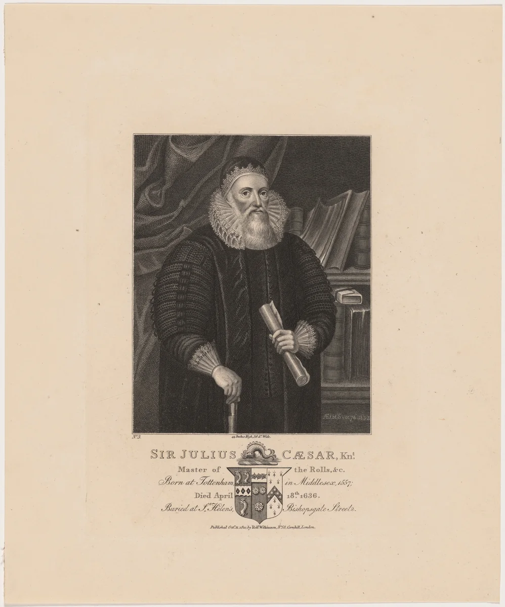 Sir Julius Caesar by Unknown 19th Century, print, 1810