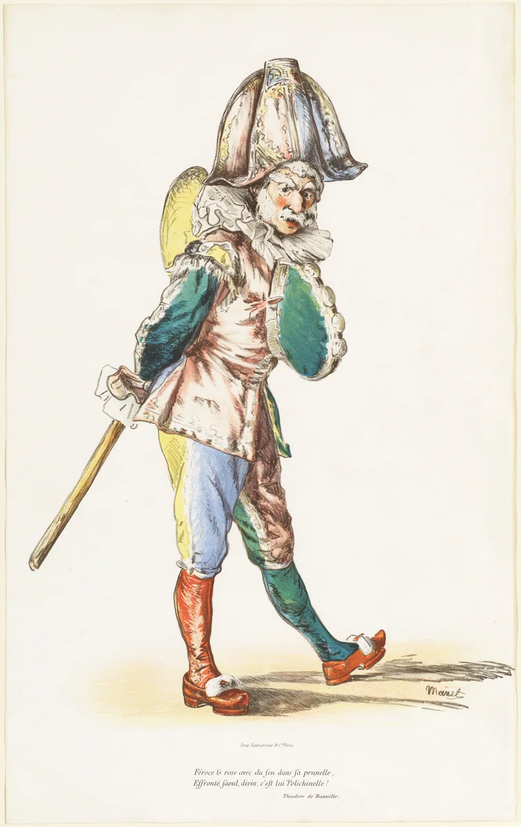 Polichinelle by Edouard Manet, print, 1874