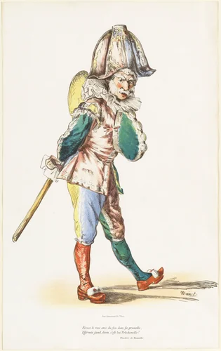 Polichinelle by Edouard Manet, print, 1874