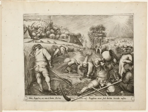 Summer, from The Four Seasons by Pieter van der Heyden
Pieter Bruegel
Hieronymus Cock, print, 1570