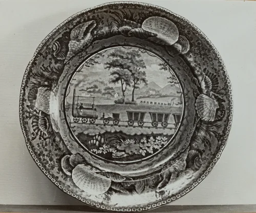Plate - "Baltimore and Ohio Railroad" by Helmut Hiatt, index of american design, 1936