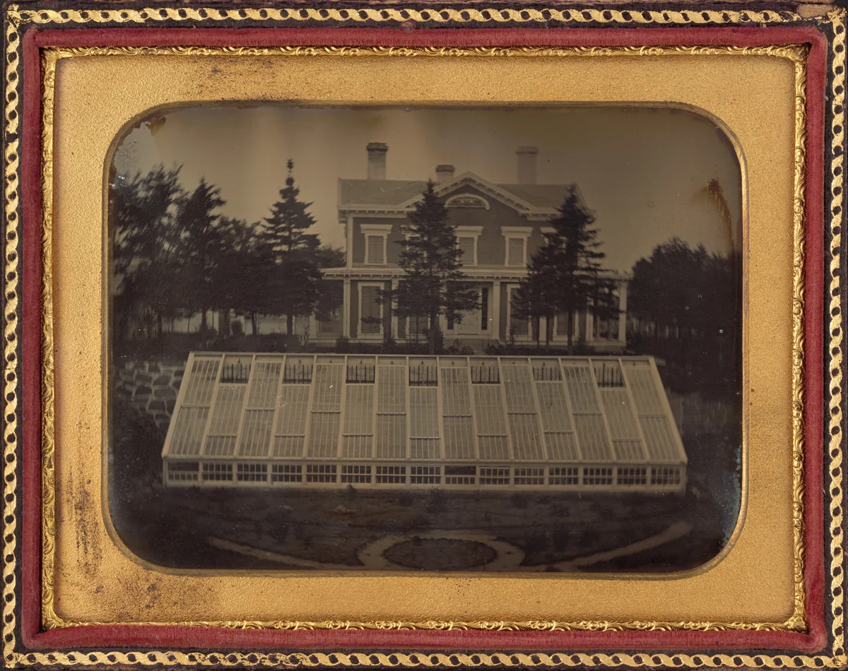 House with Greenhouse, Virginia by American 19th Century, photograph, 1850
