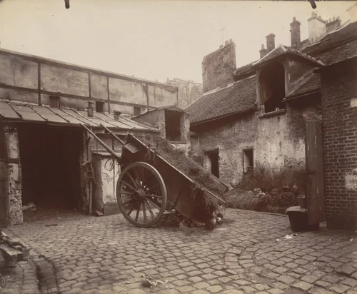 Cour, rue Lacépède by Eugène Atget, photograph, 1905