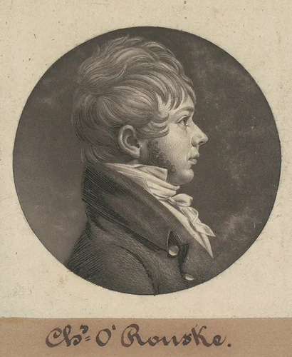 Charles O'Rourke by Charles B. J. Févret de Saint-Mémin, print, 1804