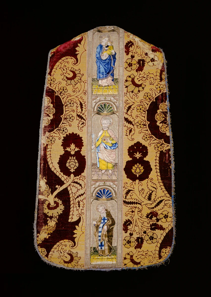 Chasuble with Orphrey Band by Chasuble, textile, 1475-1525