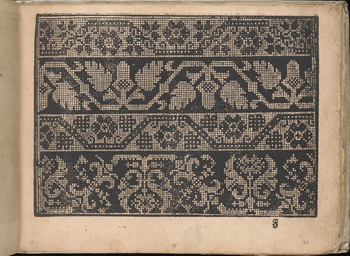 Neu künstlich Modelbuch (page 21r) by Bernhard Jobin, book, 1598