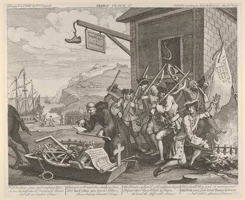 The Invasion, Plate 1: France by William Hogarth, print, 1756
