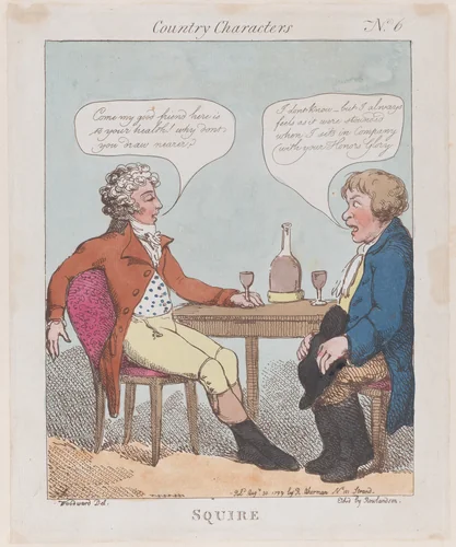 Squire by Thomas Rowlandson, print, 1799
