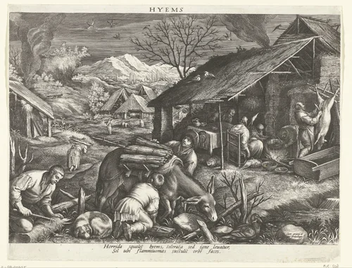 Winter by Unknown, print, 1560-1600