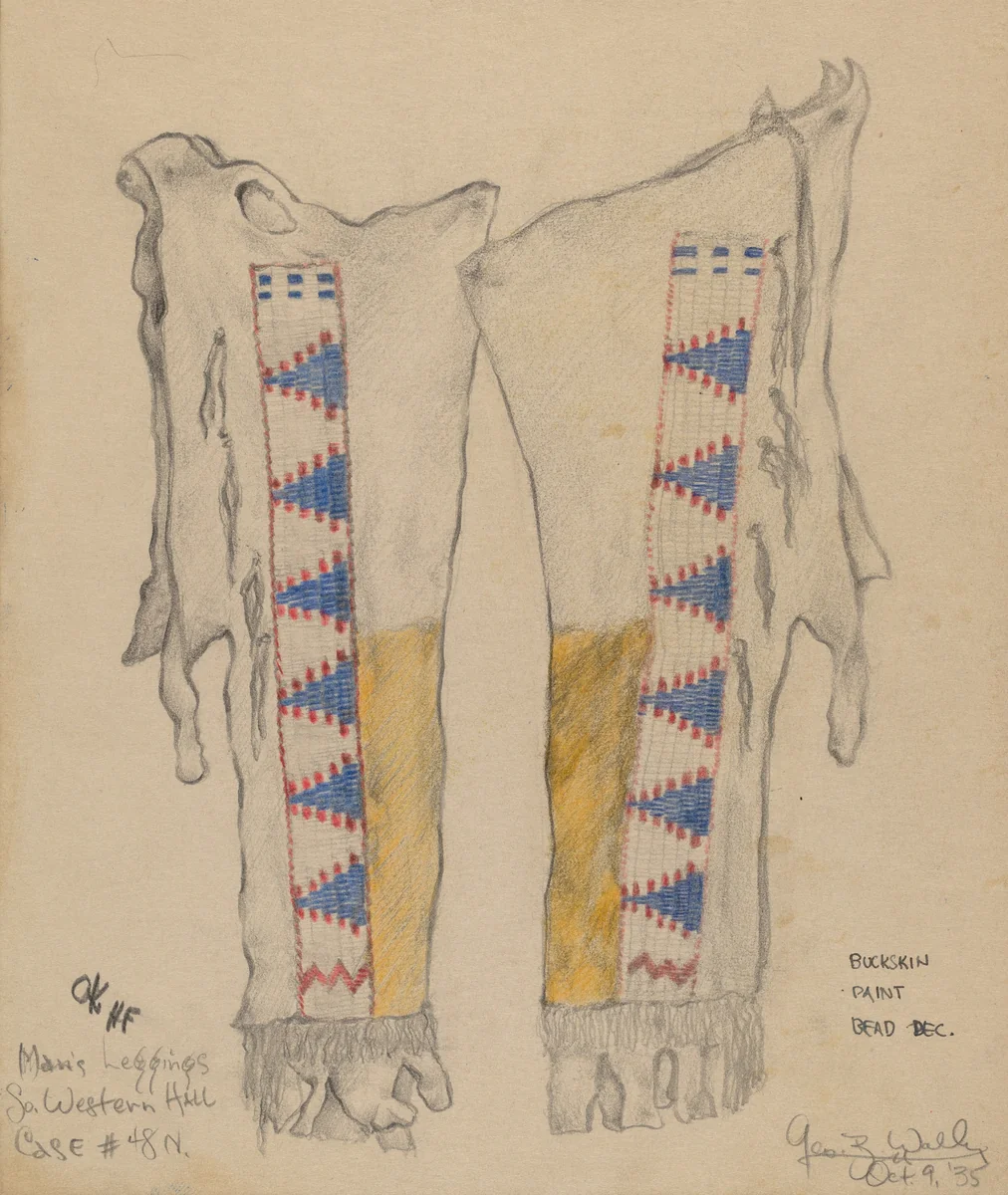 Leggings by George B. Wally, index of american design, 1935