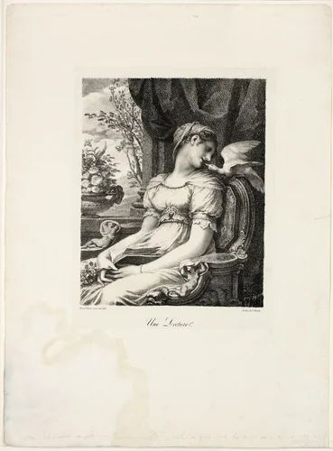 Une Lecture by Pierre-Paul Prud'hon, print, 1822