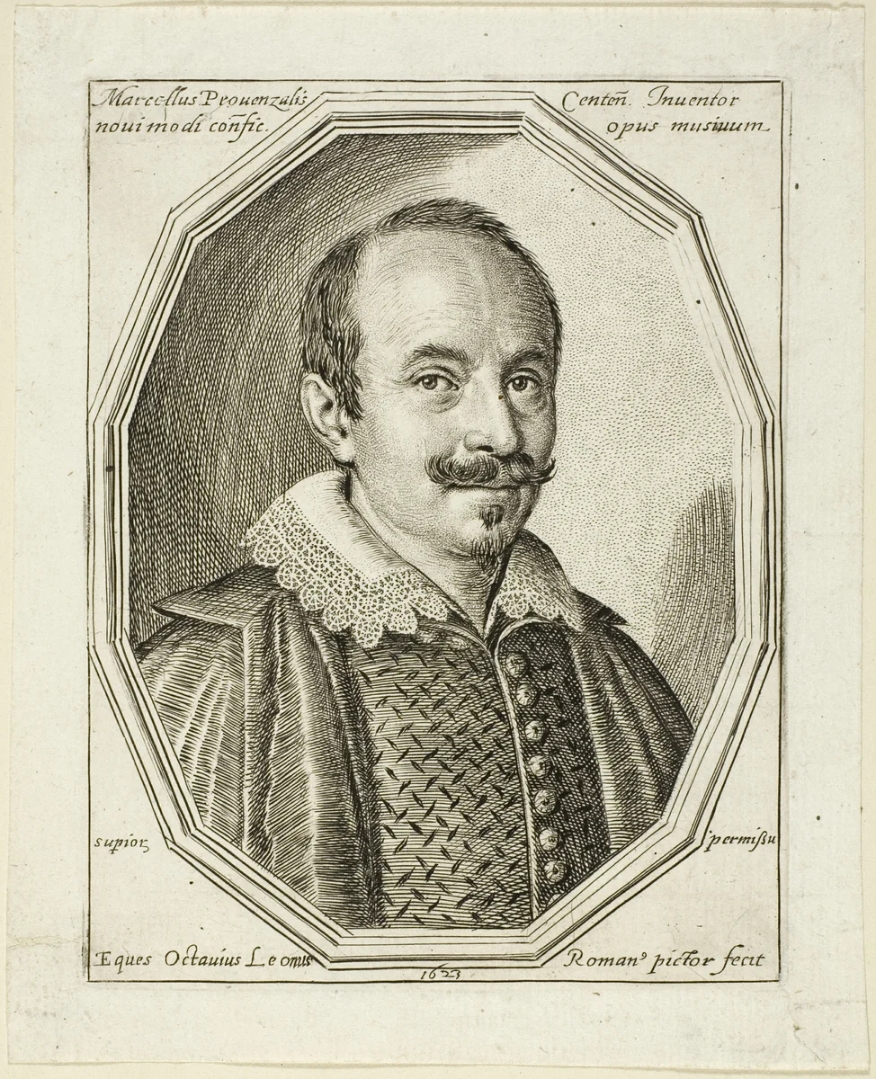 Marcellus Provenzalis by Ottavio Mario Leoni, print, 1623