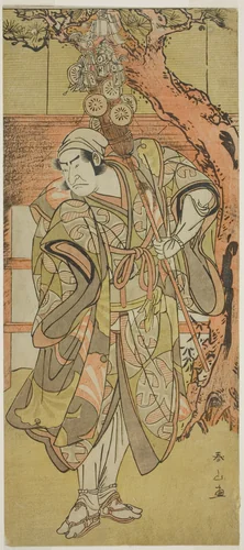 The Actor Nakamura Nakazo I as a peddler of toys by Katsukawa Shunzan, print, 1777-1795