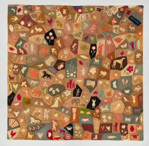 Crazy Quilt by American, artwork, 1875-1885