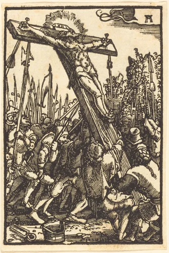 Raising of the Cross by Albrecht Altdorfer, print, 1513