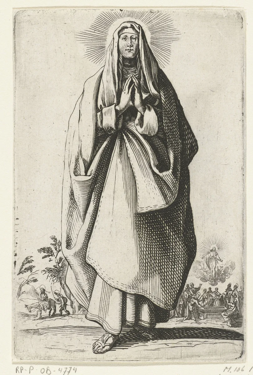 Maria by anonymous, print, 1631-1699