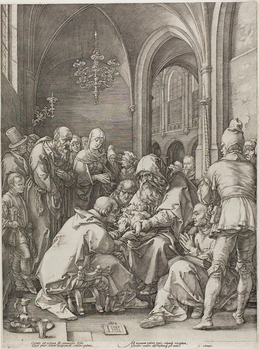 The Circumcision, plate four from The Birth and Early Life of Christ by Hendrick Goltzius, print, 1594