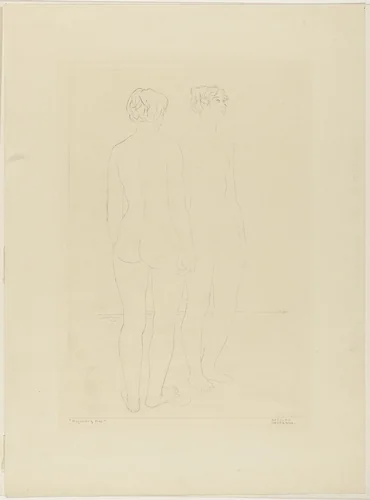 Women by the Sea (Mujeres de mar) by Rodolfo V Castagna, print, 1925