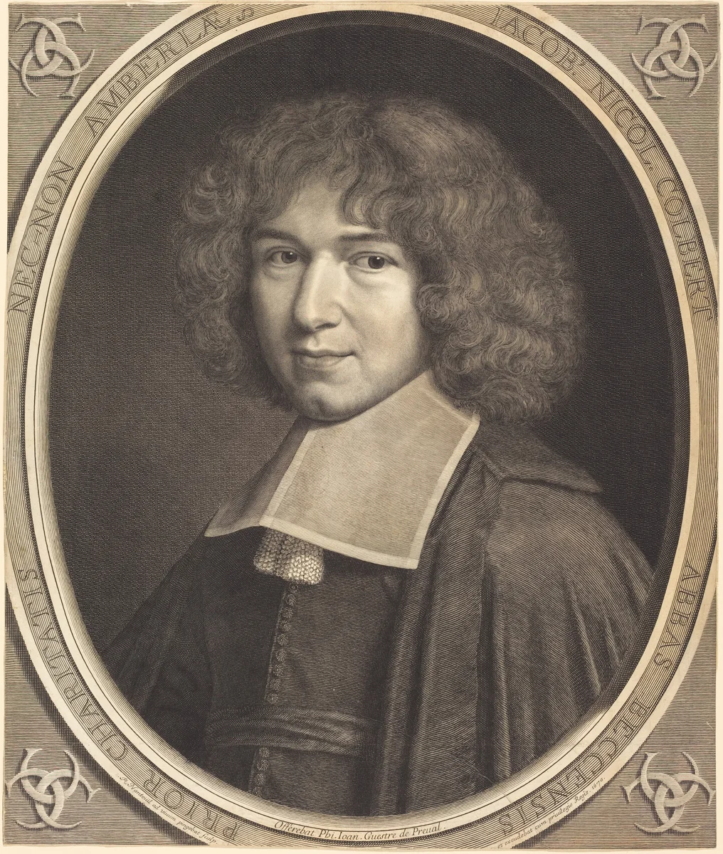 Jean-Baptiste Colbert by Robert Nanteuil, print, 1670